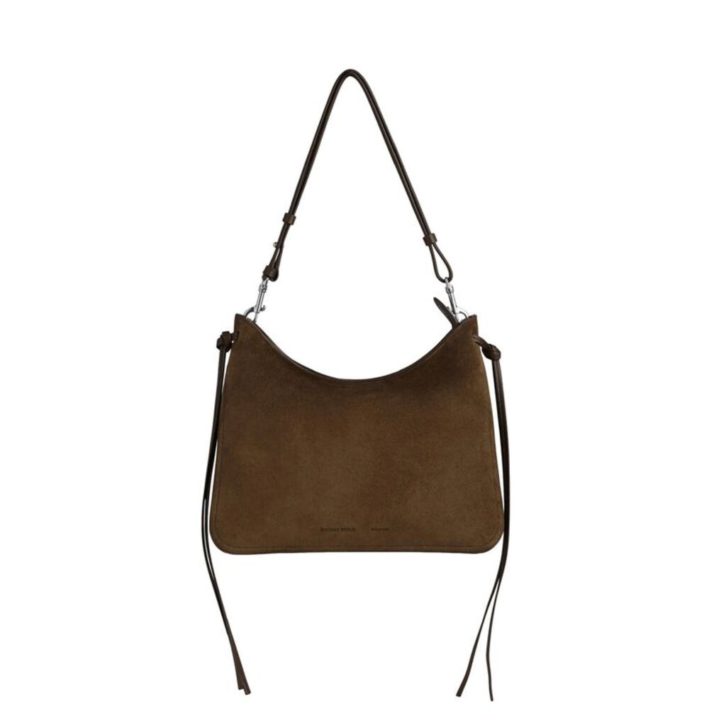 Phoebe Philo Women Khaki Suede Gig Bag